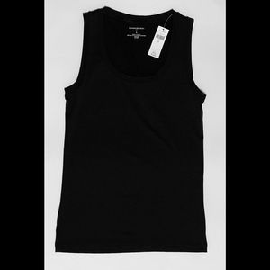 Banana Republic Black Fitted Tank S NWT